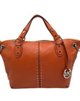 Michael Kors Tangerine Leather Astor Chain Convertible Satchel Bag