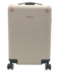 Michael Kors Vanilla And Soft Pink Monogram Logo Suitcase