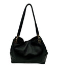 Micheal Kors Black Pebbled Leather Hobo Shoulder Bag