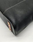 Dooney & Bourke Black Pebbled Leather Small Lexington Tote Bag