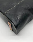 Dooney & Bourke Black Pebbled Leather Small Lexington Tote Bag