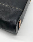Dooney & Bourke Black Pebbled Leather Small Lexington Tote Bag