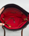 Dooney & Bourke Black Pebbled Leather Small Lexington Tote Bag