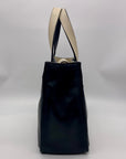 Kate Spade Black And Tan Leather Tote Bag