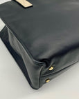 Kate Spade Black And Tan Leather Tote Bag