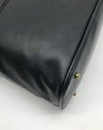 Style & Co Black Faux Leather Hudsonn Crossbody Tote Bag