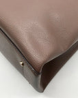 Kate Spade Taupe Pebbled Leather Zip Top Eva Tote Bag