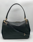 Coach Black Pebbled Leather Mia Shoulder Bag F76921
