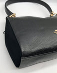 Coach Black Pebbled Leather Mia Shoulder Bag F76921