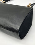 Coach Black Pebbled Leather Mia Shoulder Bag F76921