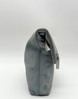 Hammitt Baby Blue Suede Fold Over Medium VIP Crossbody Bag