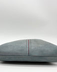 Hammitt Baby Blue Suede Fold Over Medium VIP Crossbody Bag