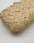 Poolside Cream Woven Straw The Island Crossbody Clutch