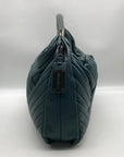 Kenneth Cole Blue Quilted Leather Hobo Bag