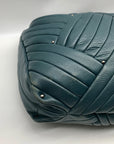 Kenneth Cole Blue Quilted Leather Hobo Bag