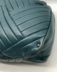 Kenneth Cole Blue Quilted Leather Hobo Bag