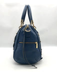 Rebecca Minkoff Blue Leather Cupid Satchel Bag