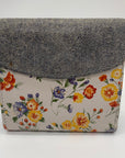 Patricia Nash Gray Mini Meadows Floral Print Bi-Fold Wallet