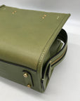 Coach Olive Green Leather Rogue Top Handle Bag C6502