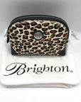 Brighton Brown Leopard Fur Convertible Crossbody
