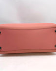 Michael Kors Rose Pink Saffiano Leather Ruby Satchel