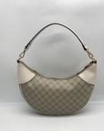 Nine West Beige Logo Milk Byron Hobo Bag