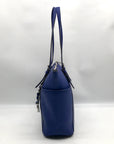 Michael Kors Royal Blue Saffiano Leather Jet Set Travel Tote Bag