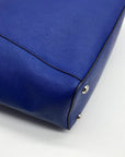 Michael Kors Royal Blue Saffiano Leather Jet Set Travel Tote Bag