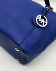 Michael Kors Royal Blue Saffiano Leather Jet Set Travel Tote Bag