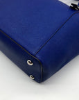 Michael Kors Royal Blue Saffiano Leather Jet Set Travel Tote Bag