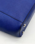 Michael Kors Royal Blue Saffiano Leather Jet Set Travel Tote Bag