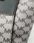 Michael Kors Grey Monogram Coated Canvas Satchel