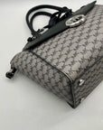 Michael Kors Grey Monogram Coated Canvas Satchel