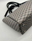 Michael Kors Grey Monogram Coated Canvas Satchel