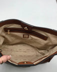 Guess Jeans Brown Fedora Shoulder Bag
