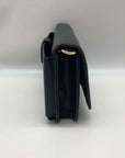 Guess Black Textured Noelle Flap Mini Crossbody