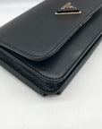 Guess Black Textured Noelle Flap Mini Crossbody