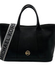 Michael Kors Black Pebbled Leather Medium Luisa Satchel NWT