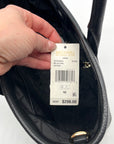 Michael Kors Black Pebbled Leather Medium Luisa Satchel NWT
