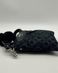Coach Black Fabric Monogram North And South Crossbody Bag 44394