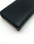 Michael Kors Black Leather Jet Set Large Flat Multifunction Smartphone Wristlet