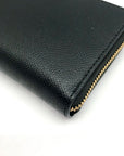 Michael Kors Black Leather Jet Set Large Flat Multifunction Smartphone Wristlet