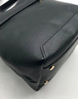 International Concepts Black Leather Nailaa Belted Crossbody