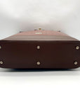 Dooney & Bourke Brown Croc Embossed Leather Nile Shopper Tote