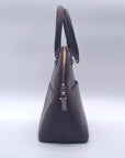 Kate Spade Deep Plum Pebbled Leather Carli Grove Street Satchel Crossbody Bag