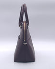 Kate Spade Deep Plum Pebbled Leather Carli Grove Street Satchel Crossbody Bag