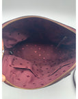 Kate Spade Deep Plum Pebbled Leather Carli Grove Street Satchel Crossbody Bag