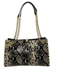I.N.C. International Concepts Grey/Black Snakeskin Salee Medium Shoulder Bag