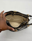 I.N.C. International Concepts Grey/Black Snakeskin Salee Medium Shoulder Bag