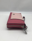 Michael Kors Pink Saffiano Leather Wristlet Clutch